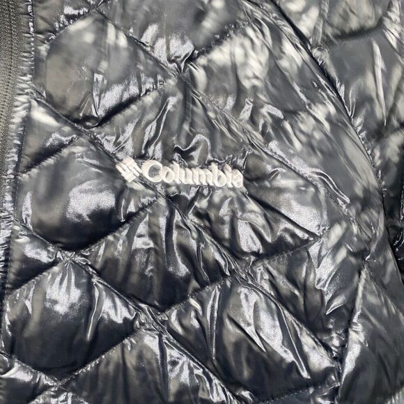COLUMBIA Sz XL WHITE PINE THERMAL COIL WATERPROOF QUILTED JACKET BLACK - Picture 5 of 12